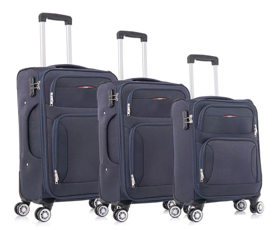 Set di Valigie 3 Pezzi in Tessuto – Modello JONY