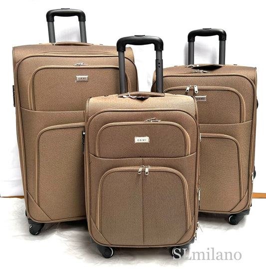 Set Valigie 3 Pezzi ORMI in Tessuto