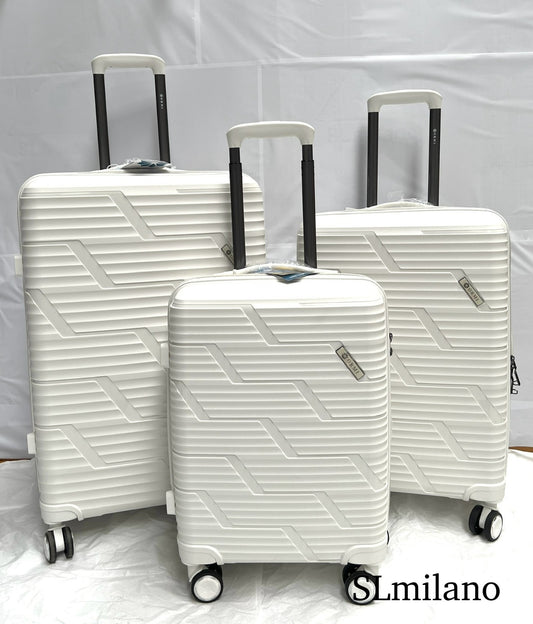 Set Valigie Rigide ORMI – Eleganza in Bianco
